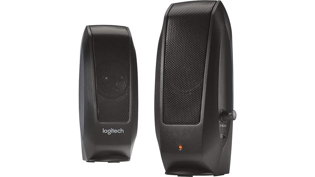 Best External Speakers for Your MacBook Pro: lLogitech S120 2.0 Stereo Speakers