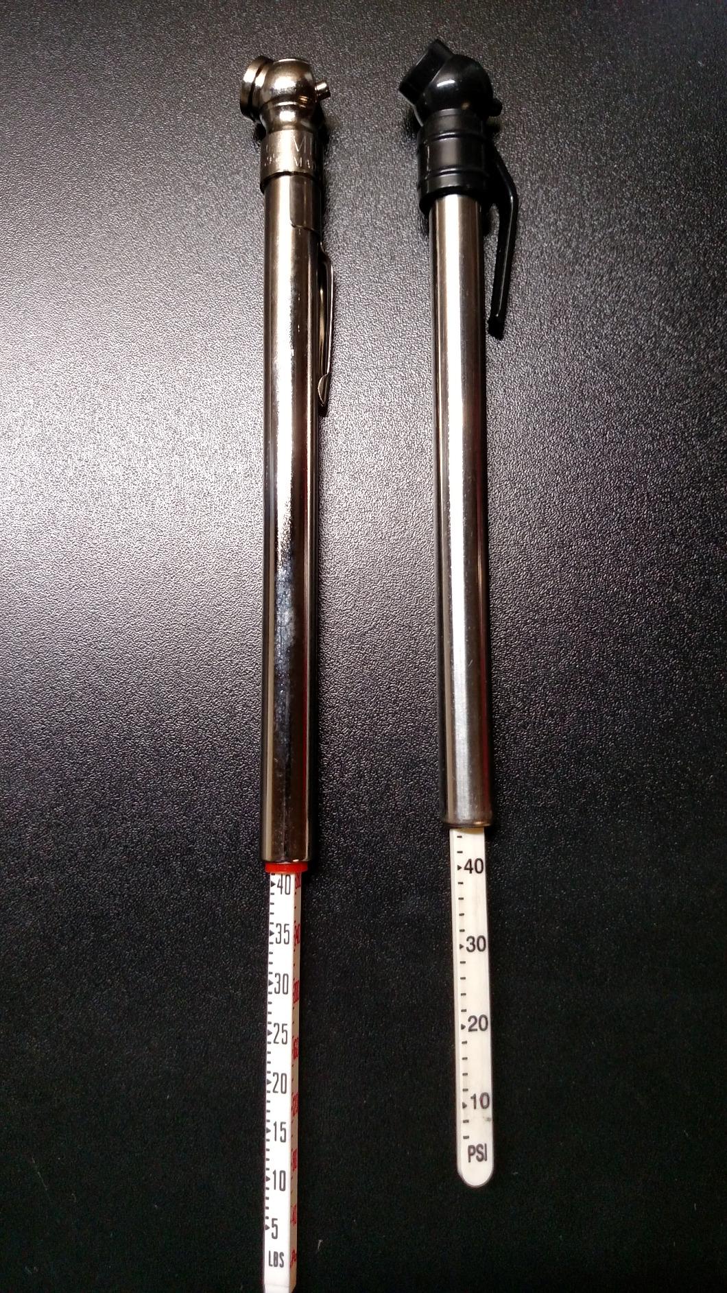 Milton S-921 Pencil Tire Pressure Gauge, Passenger Car, With Built-in Deflator Valve, Durable Plated Brass, Pressure Measured In PSI & kPa Customer Review Milton S-921 Pencil Tire Pressure Gauge, Passenger Car, With Built-in Deflator Valve, Durable Plated Brass, Pressure Measured In PSI & kPa - Customer Photo 1