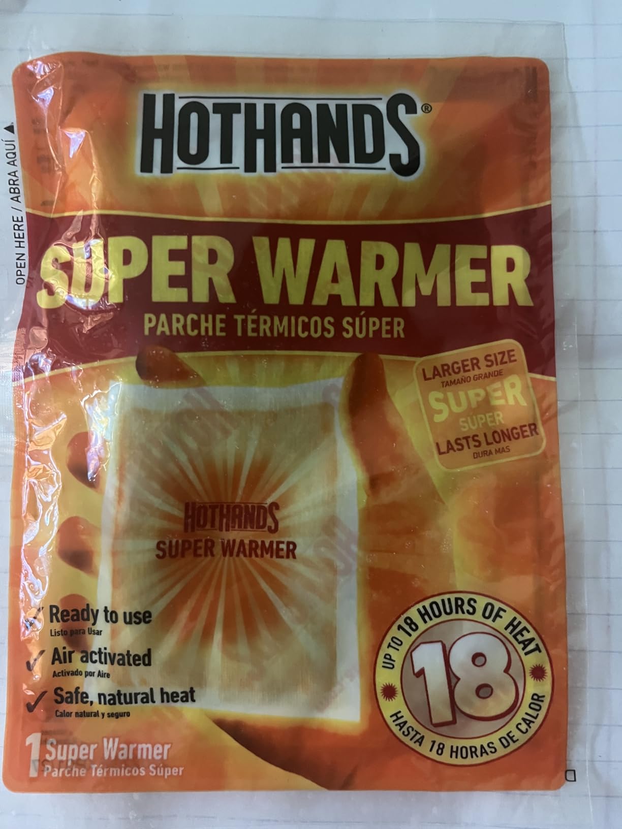 HotHands Body & Hand Super Warmers - Long Lasting Safe Natural Odorless Air Activated Warmers - Up to 18 Hours of Heat - 40 Individual Warmers Customer Review HotHands Body & Hand Super Warmers - Long Lasting Safe Natural Odorless Air Activated Warmers - Up to 18 Hours of Heat - 40 Individual Warmers - Customer Photo 2