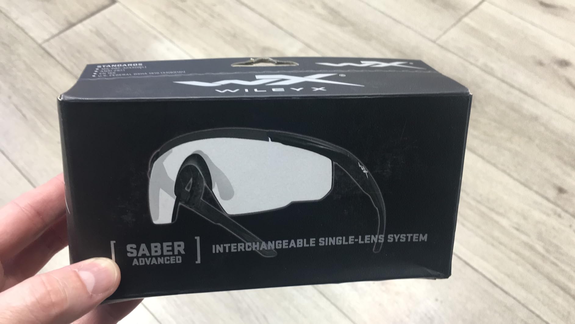 Wiley X Saber Advanced Shooting Glasses ANSI Z87.1+ Safety Sunglasses for Men and Women, UV and Eye Protection for Hunting and Shooting Matte Black Frames, Clear Lenses, Ballistic Rated Customer Review Wiley X Saber Advanced Shooting Glasses ANSI Z87.1+ Safety Sunglasses for Men and Women, UV and Eye Protection for Hunting and Shooting Matte Black Frames, Clear Lenses, Ballistic Rated - Customer Photo 2