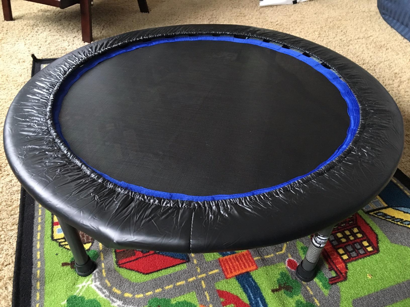 Stamina Folding Trampoline with Smart Workout App, Black - Portable Fitness Rebounder for Home Gym, Cardio & Strength Training, Jumping Exercise Equipment Customer Review Stamina Folding Trampoline with Smart Workout App, Black - Portable Fitness Rebounder for Home Gym, Cardio & Strength Training, Jumping Exercise Equipment - Customer Photo 1