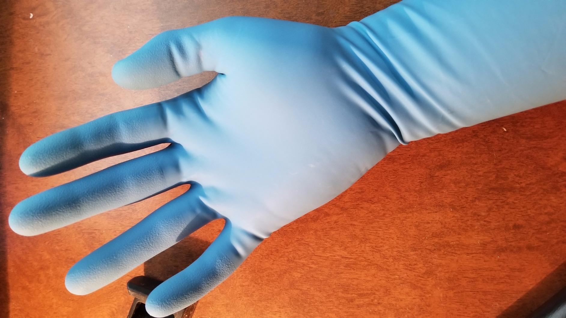 Ansell Microflex SafeGrip SG-375 Extra Thick Disposable Latex Gloves for Life Sciences, Automotive w/Textured Fingertips - Customer Photo 1