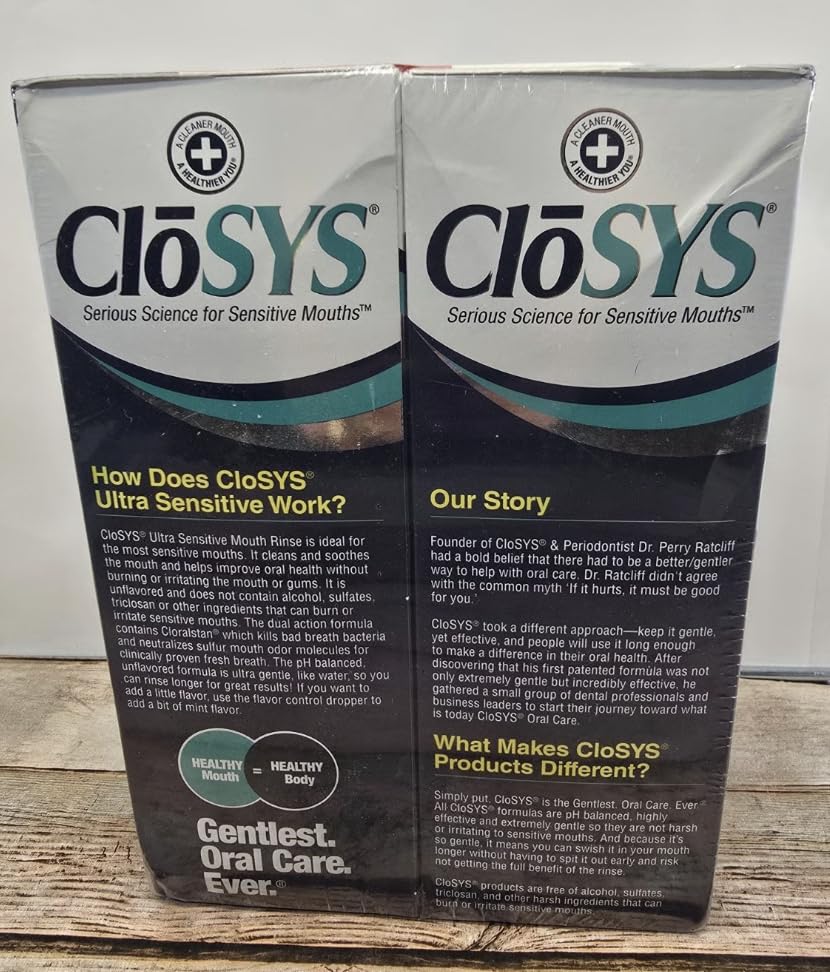 CloSYS Ultra Sensitive Mouthwash, 32 Oz, Alcohol Free Mouthwash, Unflavored Mouth Wash, Dye Free, pH Balanced, Helps Soothe Entire Mouth Customer Review CloSYS Ultra Sensitive Mouthwash, 32 Oz, Alcohol Free Mouthwash, Unflavored Mouth Wash, Dye Free, pH Balanced, Helps Soothe Entire Mouth - Customer Photo 1