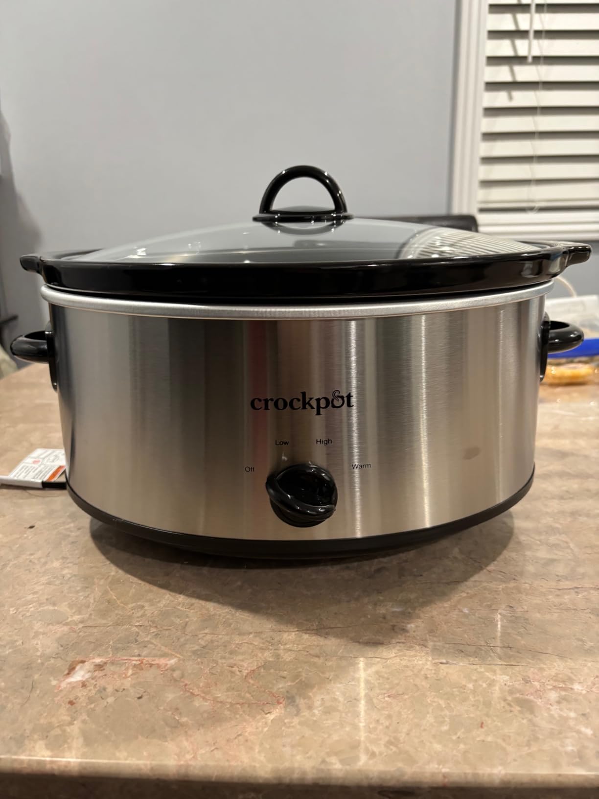 Crock-Pot 7-Quart Manual Slow Cooker, Family Size Serves 8+ People & Fits 6-lb Roast, Removable Stoneware with Warming Setting, Dishwasher Safe for Easy Cleanup, Stainless Steel customer photo 2
