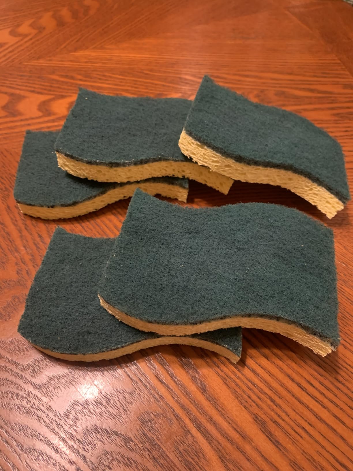 Scotch-Brite Heavy Duty Scrub Sponge, 6 Kitchen Sponges Designed for Tough Messes in the Kitchen that Last 3X Longer*, Best for Cast Iron Skillets and Outdoor Grills, Flexible, Durable, and Strong - Customer Photo 1