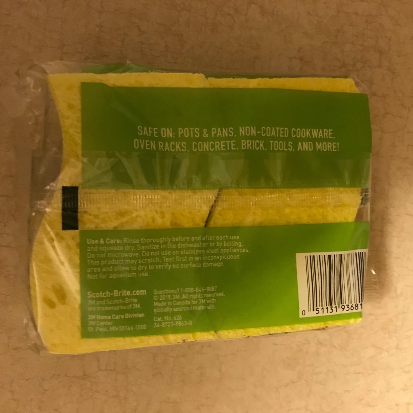 Scotch-Brite Heavy Duty Scrub Sponge, 6 Kitchen Sponges Designed for Tough Messes in the Kitchen that Last 3X Longer*, Best for Cast Iron Skillets and Outdoor Grills, Flexible, Durable, and Strong - Customer Photo 2
