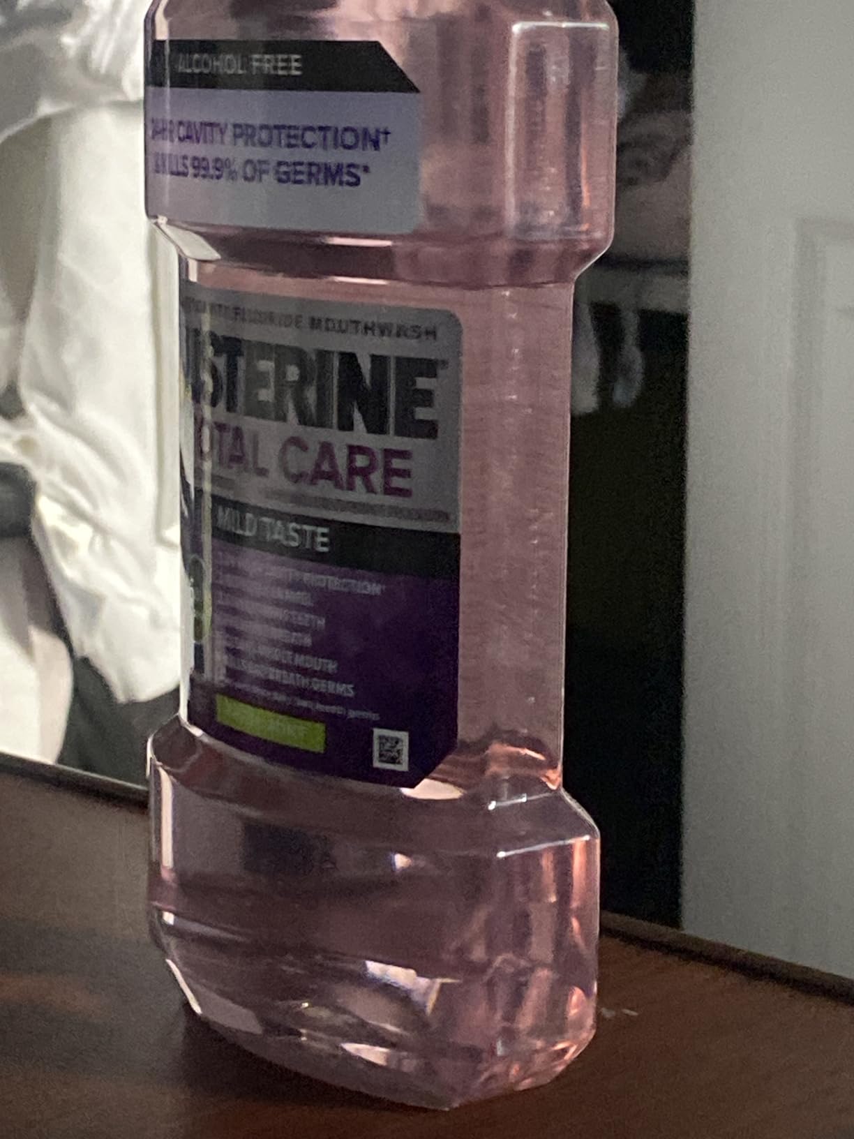 Listerine Total Care Alcohol-Free Mild Mouthwash, 6 Benefit Oral Rinse to Help Kill 99.9% of Germs That Cause Bad Breath, Strengthen Enamel, Mild Mint Flavor, Twin Convenience Pack, 2 x 1 L Customer Review Listerine Total Care Alcohol-Free Mild Mouthwash, 6 Benefit Oral Rinse to Help Kill 99.9% of Germs That Cause Bad Breath, Strengthen Enamel, Mild Mint Flavor, Twin Convenience Pack, 2 x 1 L - Customer Photo 1