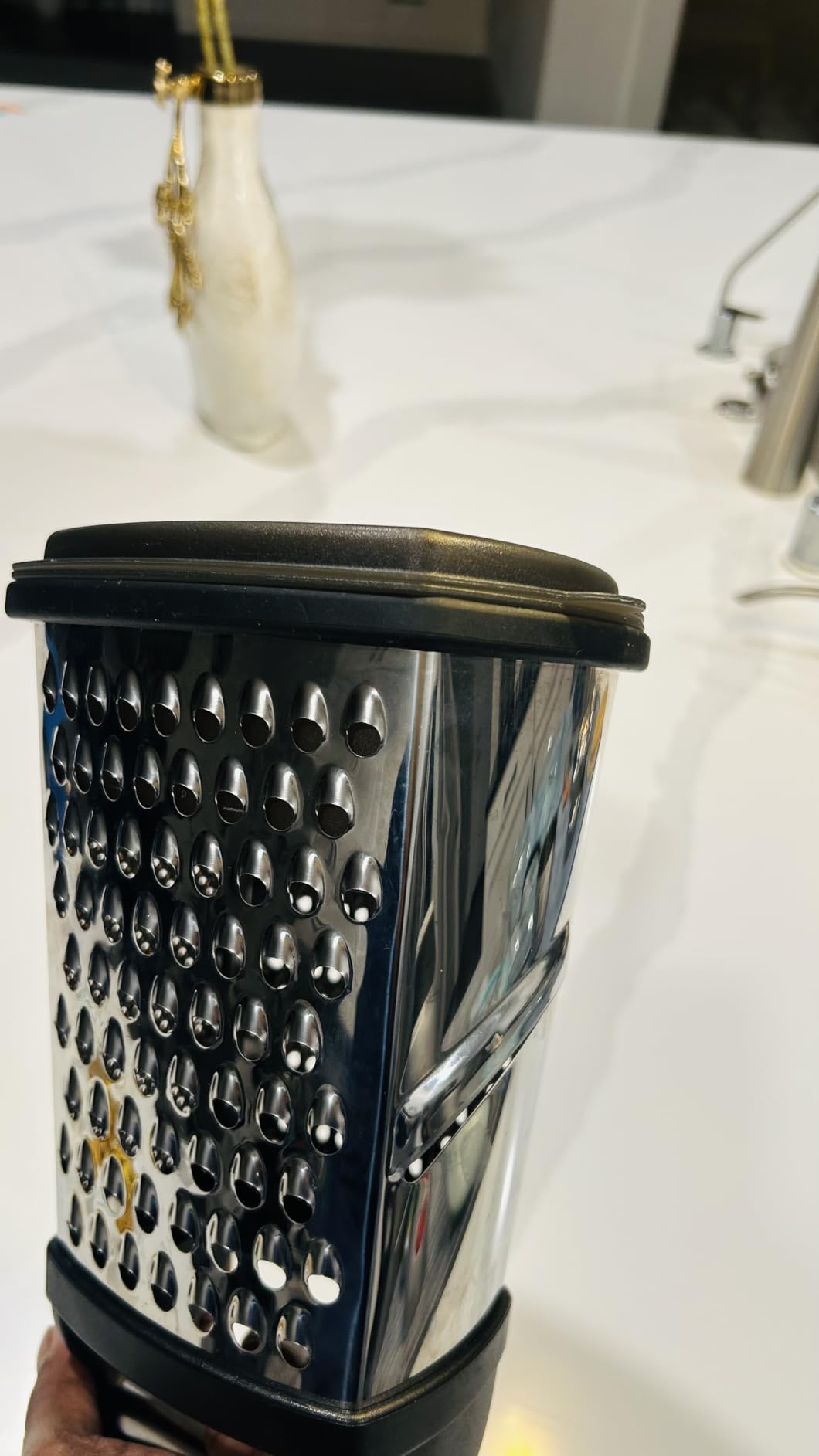 KitchenAid Gourmet 4-Sided Stainless Steel Box Grater with Detachable Storage Container - Customer Photo 1
