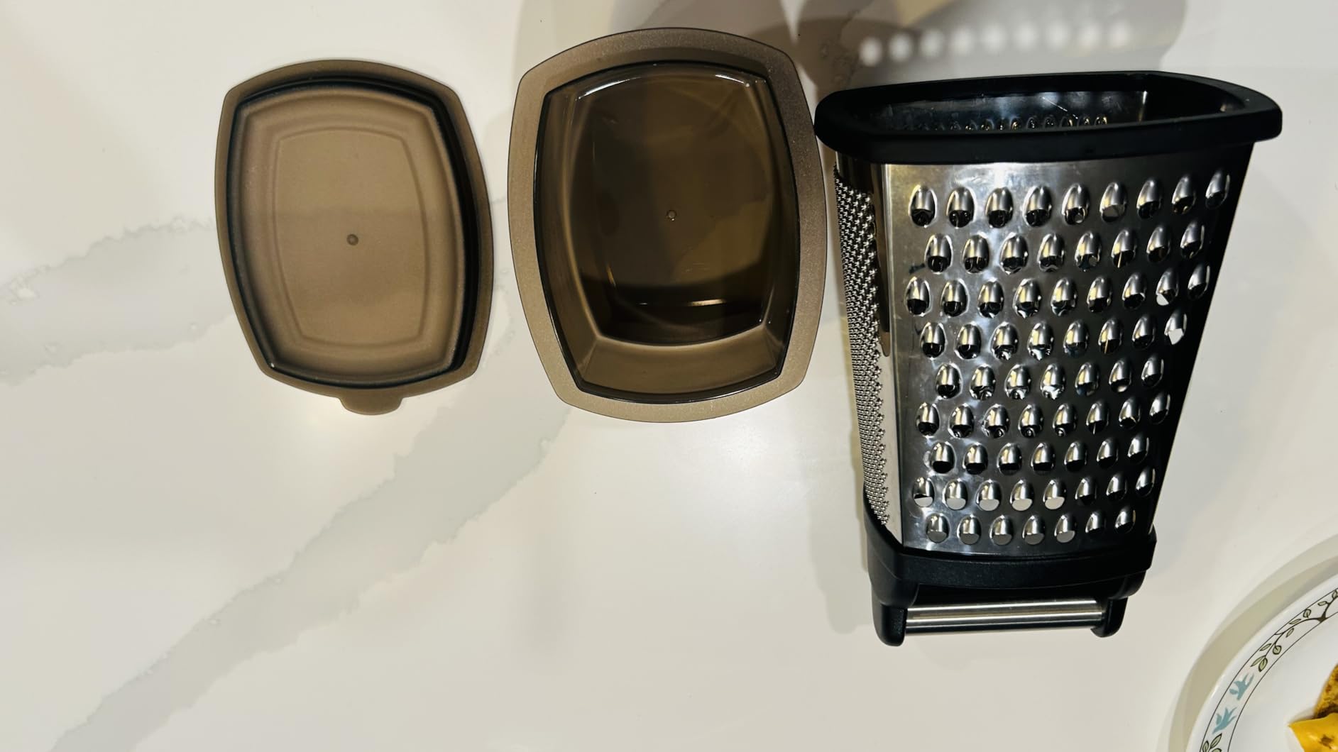 KitchenAid Gourmet 4-Sided Stainless Steel Box Grater with Detachable Storage Container - Customer Photo 2