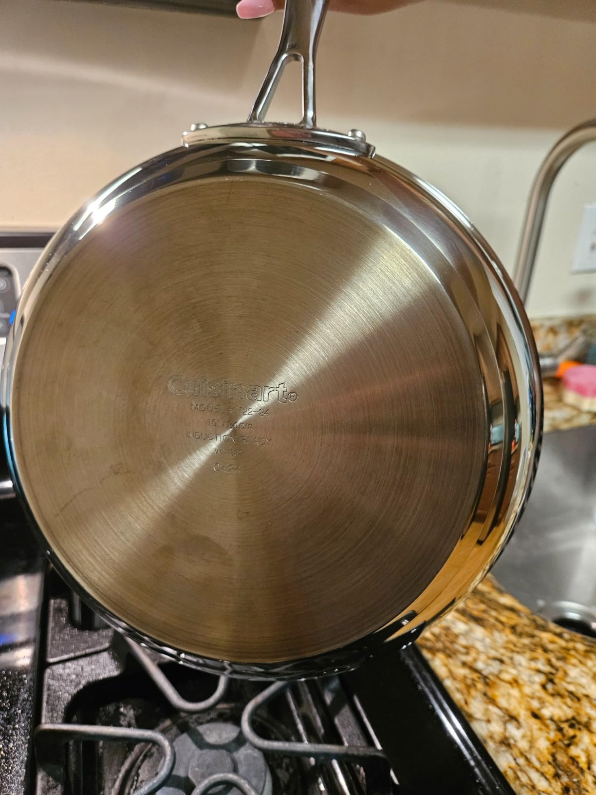 Cuisinart Chef's Classic 11-Piece Stainless Steel Pots and Pans Set, Cookware Set Compatible with Induction, Electric, Gas Cooktops, Aluminum Core for Even Heat, Cool Grip Handles, Dishwasher Safe customer photo 2
