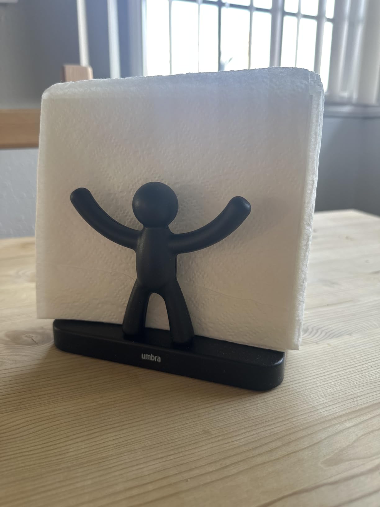 Umbra Buddy Countertop Paper Napkin Holder, Black - Customer Photo 2