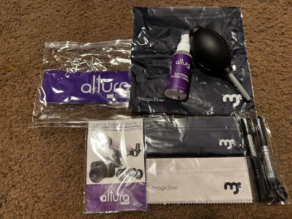Altura Photo Camera Cleaning Kit - Camera Photography Accessories (Air Blower, Brush, Pen, Lens Cleaner Spray, Microfiber Cleaning Cloths, Tissue Wipes) for Canon Nikon ZR Sigma Tamron Sony Pentax Customer Review Best Gifts For Photographers