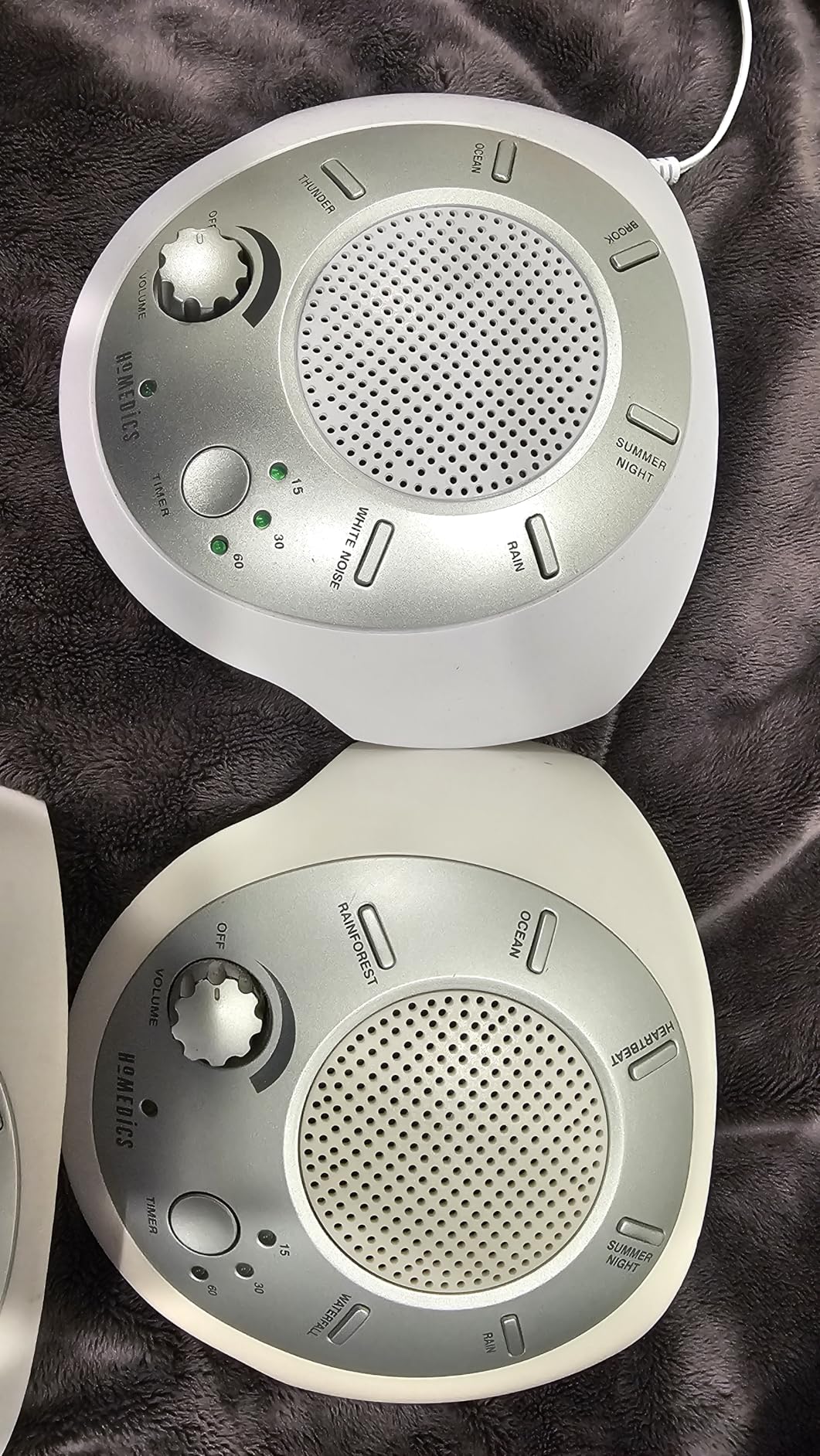 Homedics SoundSleep White Noise Sound Machine, Silver customer photo 1