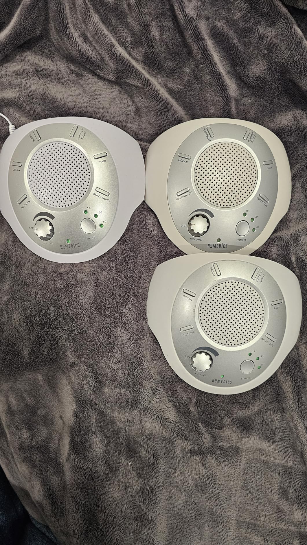 Homedics SoundSleep White Noise Sound Machine, Silver customer photo 2