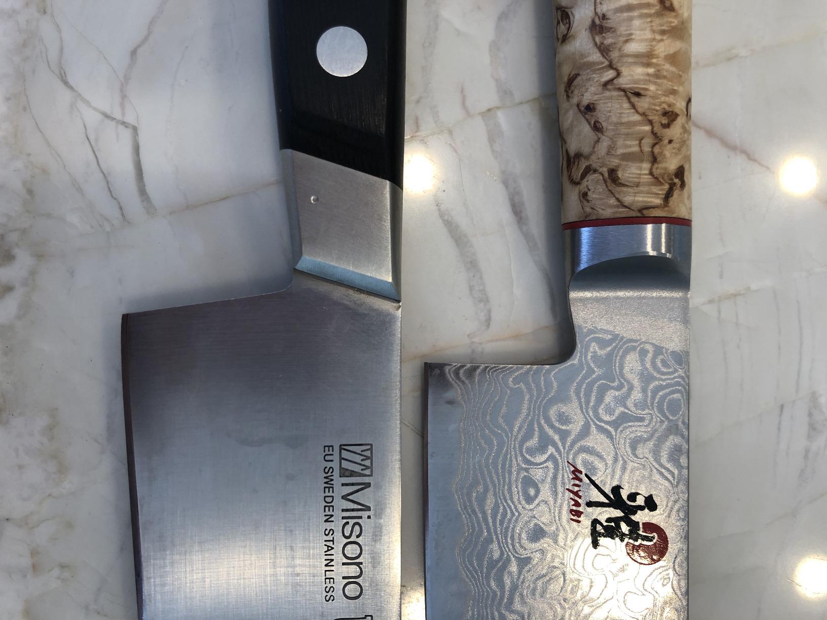 Miyabi Birchwood SG2 Japanese Santoku Knife, 7-inch, All-rounder Kitchen Knife, Karelian Birch Handle, 100-layer flower Damascus pattern, Handcrafted in Seki, Japan Customer Review Miyabi Birchwood SG2 Japanese Santoku Knife, 7-inch, All-rounder Kitchen Knife, Karelian Birch Handle, 100-layer flower Damascus pattern, Handcrafted in Seki, Japan - Customer Photo 2