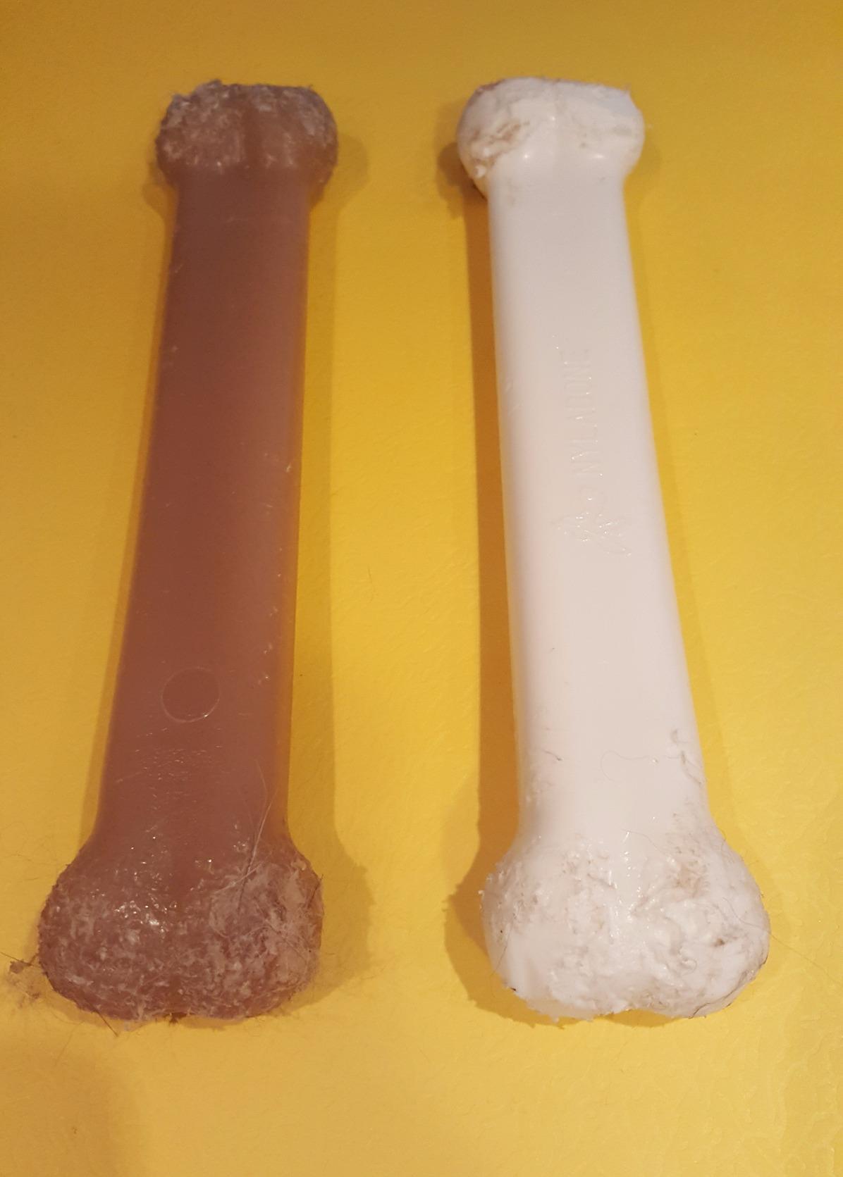 Nylabone Original Bone Power Chew Toy Value Pack for Dogs, Durable Dog Toys for Aggressive Chewers, Long Lasting Chicken, Bacon, and Peanut Butter Flavor, Small Dogs - Up to 25 Ibs, 3 Pack - Customer Photo 4