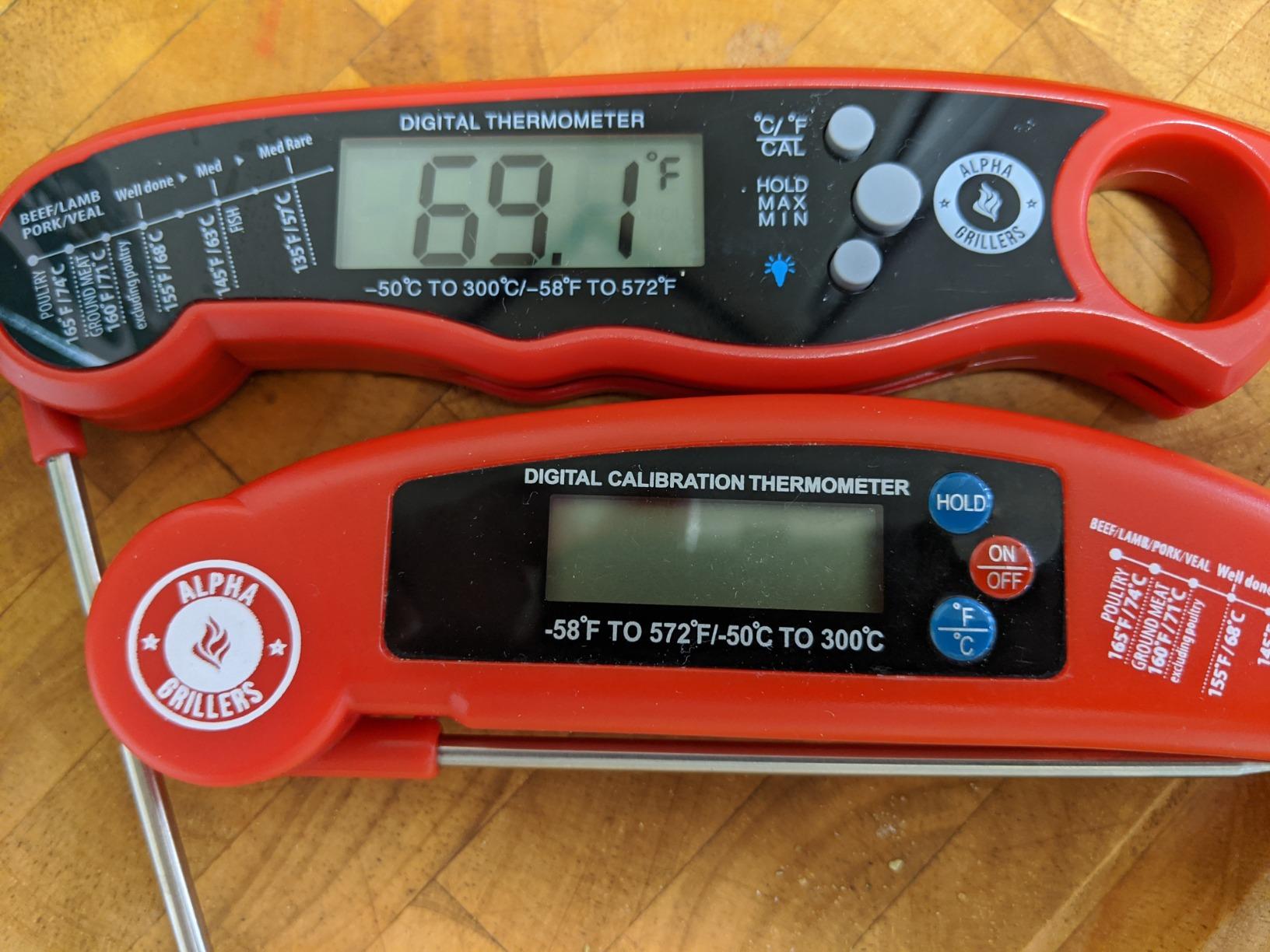 Alpha Grillers Meat Thermometer Digital - Instant Read Food Thermometer for Cooking and Grilling Gifts for Men Valentines Day Gifts for Him Her Mom Dad Customer Review Alpha Grillers Meat Thermometer Digital - Instant Read Food Thermometer for Cooking and Grilling Gifts for Men Valentines Day Gifts for Him Her Mom Dad - Customer Photo 1