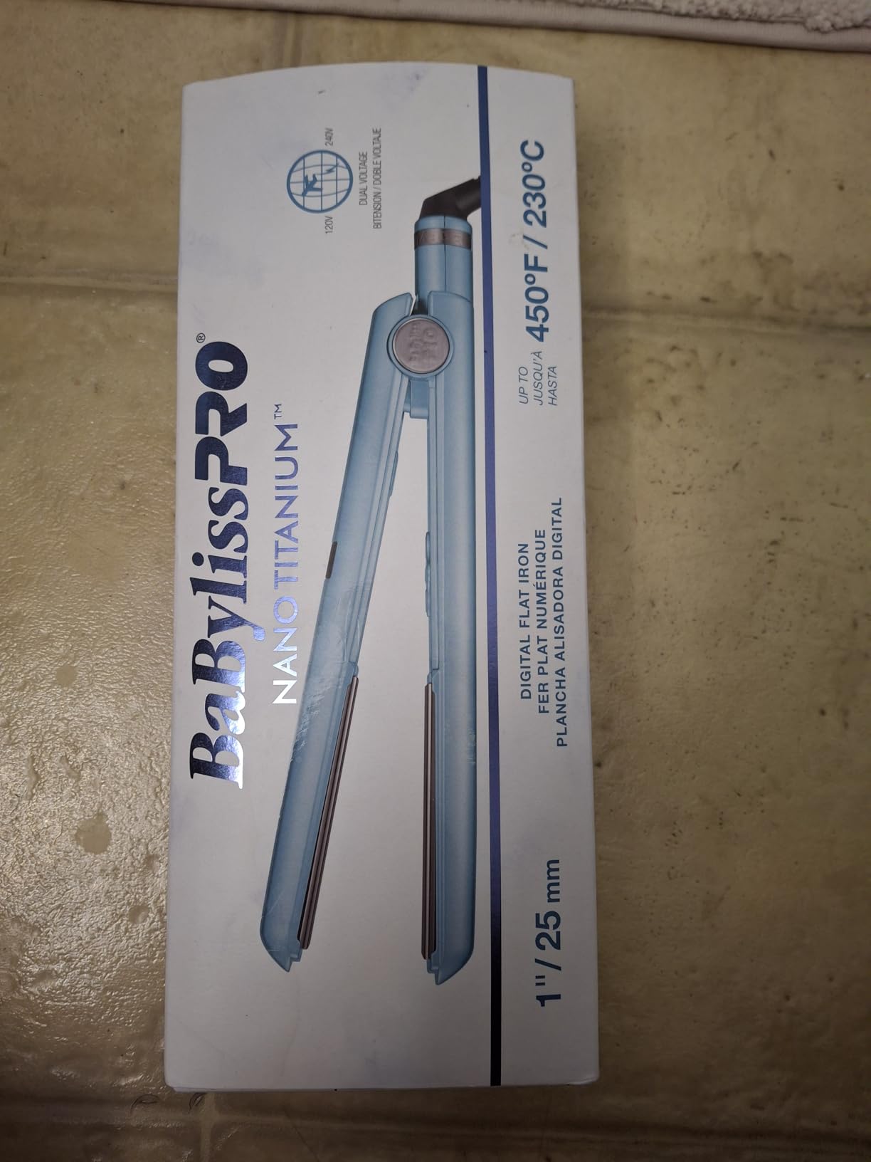 BaBylissPRO Nano Titanium Flat Iron Hair Straightener, Digital Flat Iron for Pro Salon Results, Styling Tool for All Hair Types - Customer Photo 1