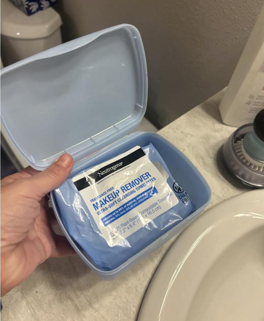 Neutrogena Makeup Remover Wipes Micellar Alcohol-Free Face Towelettes Remove Waterproof Mascara & Oil, Compostable 100% Plant-Based Cloth, Dermatologist & Ophthalmologist Tested, Twin Pack 2 x 25 ct Customer Review Best Cleansing Wipes