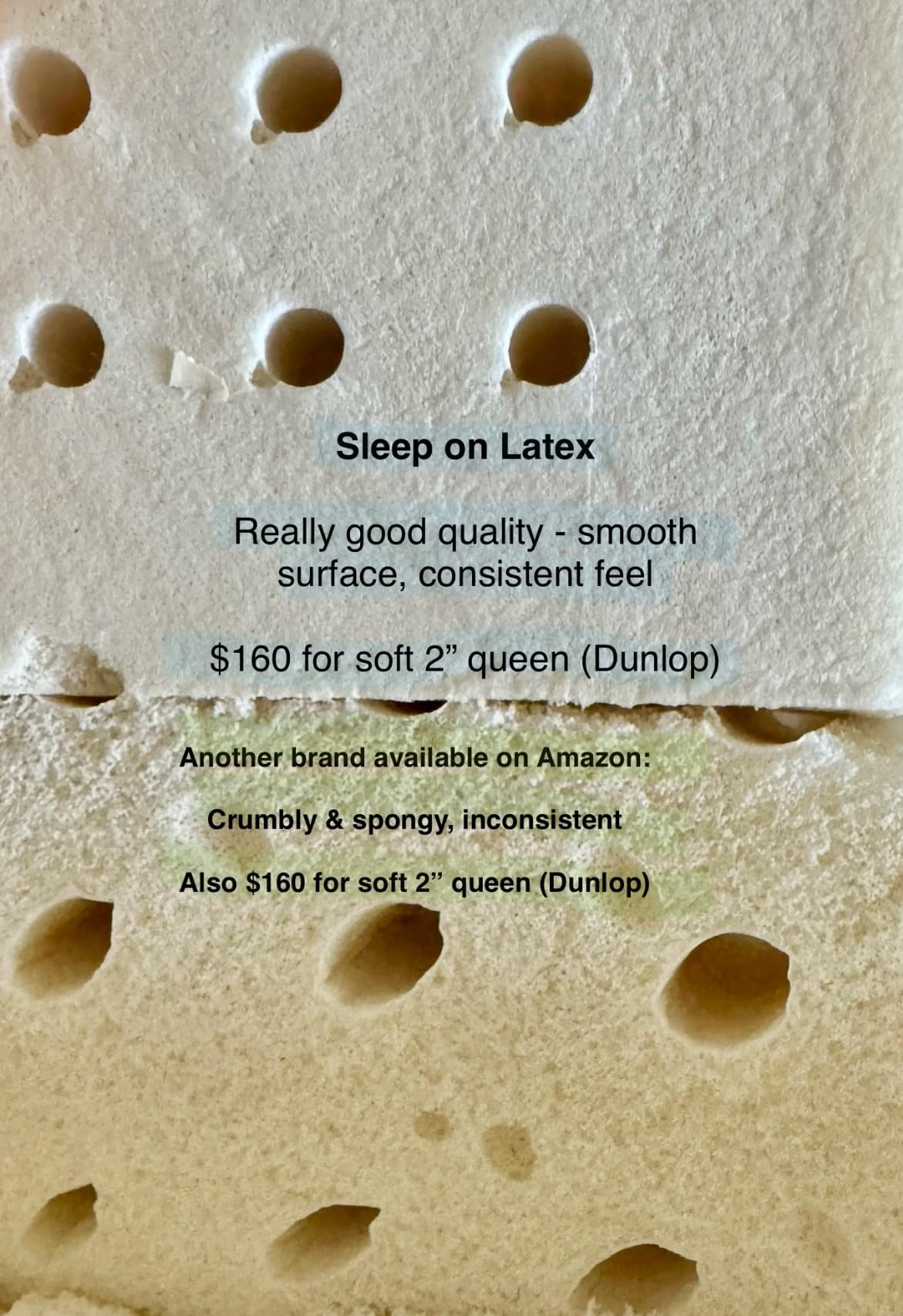 Pure Green Natural Latex Mattress Topper - Soft - 2 Inch - Queen Size (GOLS Certified Organic) Customer Review Pure Green Natural Latex Mattress Topper - Soft - 2 Inch - Queen Size (GOLS Certified Organic) - Customer Photo 1