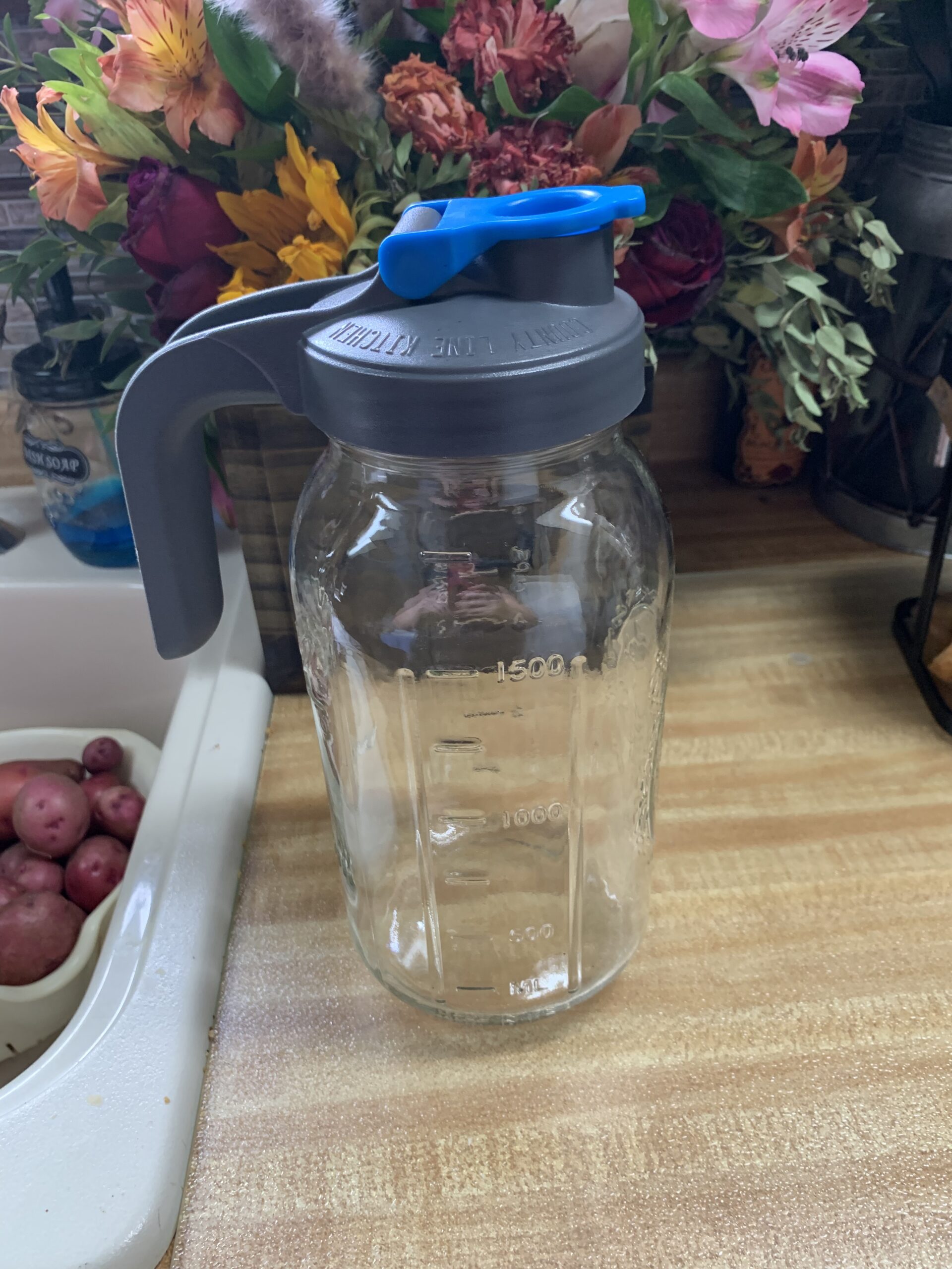Ball 64oz Wide Mouth Half Gallon Mason Jar Customer Review Ball 64oz Wide Mouth Half Gallon Mason Jar - Customer Photo 1