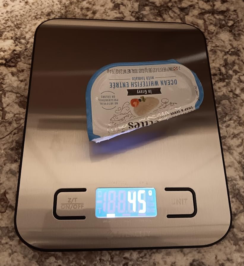 Etekcity Food Kitchen Scale, Digital Grams and Ounces for Weight Loss, Baking, Cooking, Keto and Meal Prep, LCD Display, Medium, 304 Stainless Steel - Customer Photo 1