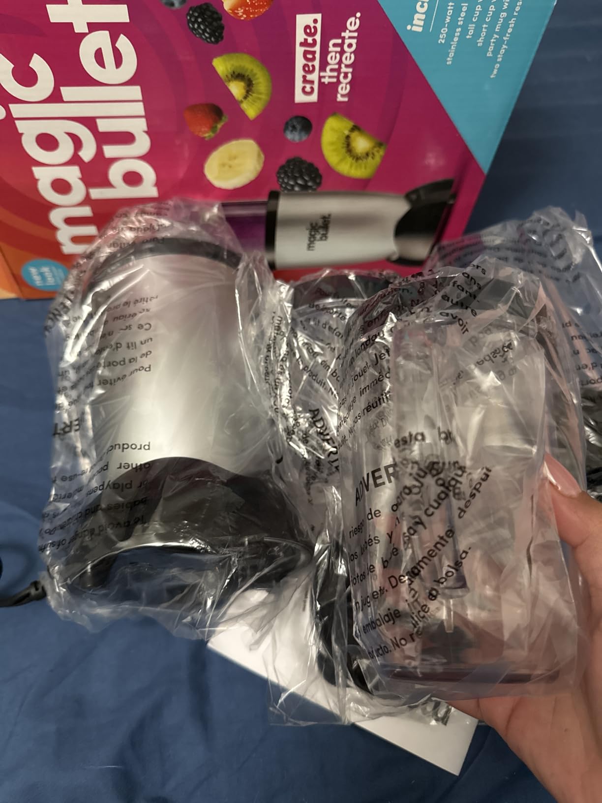 Magic Bullet Blender, Small, Silver, 11 Piece Set customer photo 2