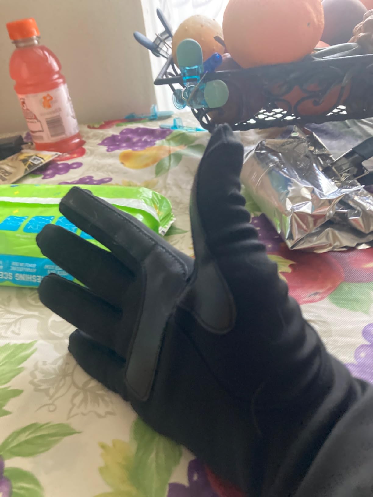 isotoner Women's Spandex Cold Weather Stretch Gloves With Warm Fleece Lining - Customer Photo 1