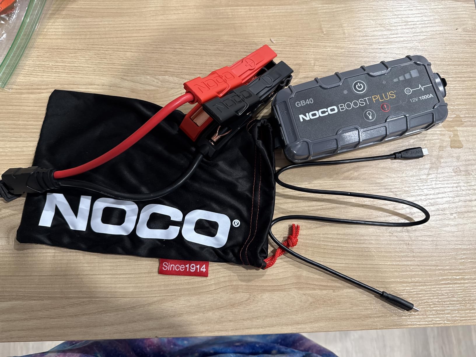 NOCO Boost GB40 12V 1000A UltraSafe Portable Lithium Jump Starter | Spark-Proof & Reverse Polarity Protection, For Car, Truck, Motorcycle, SUV, Boat, ATV, RV, up to 6.0L Gas & 3.0L Diesel customer photo 1