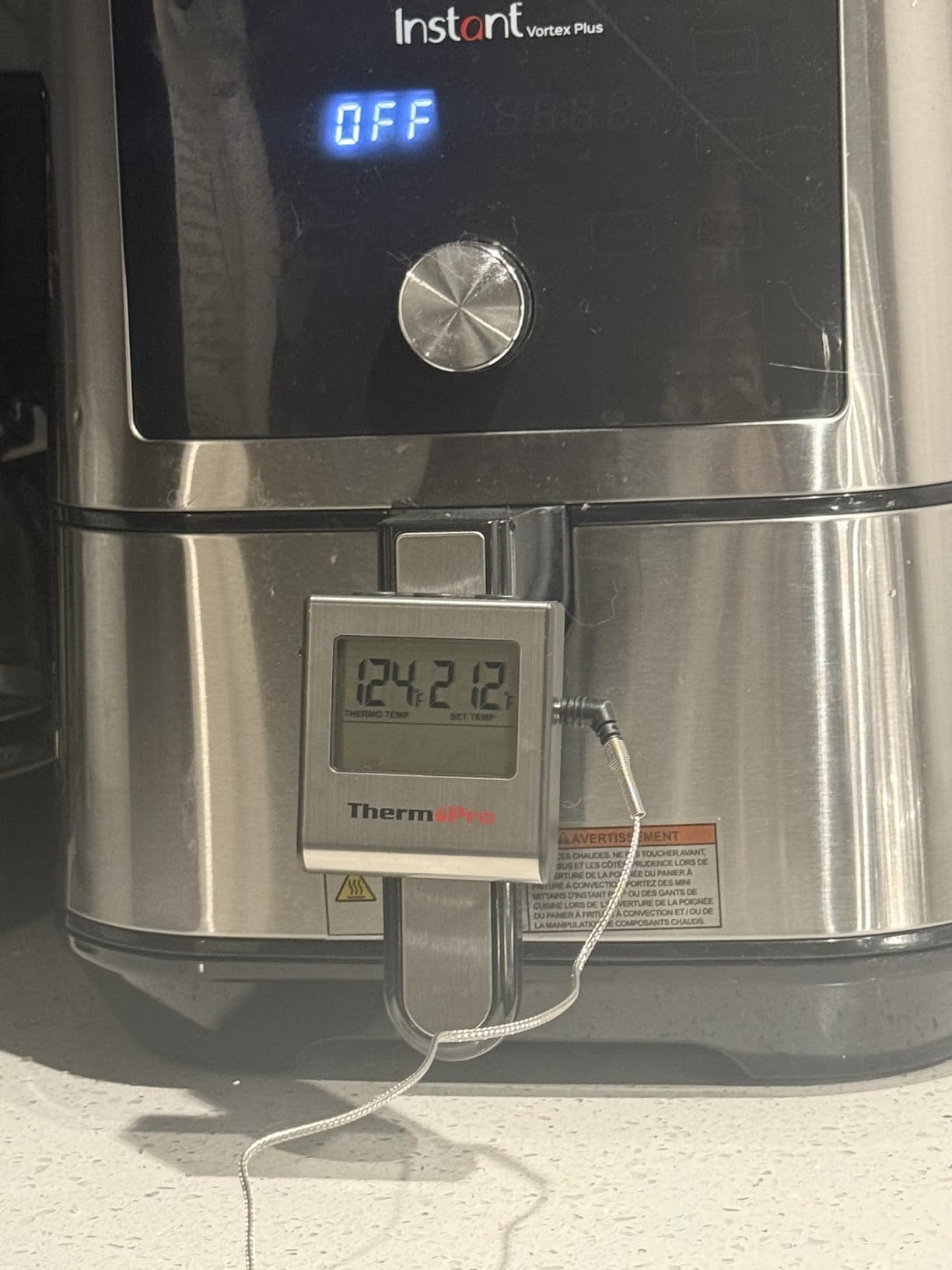 TempPro TP16 Large LCD Digital Cooking Food Meat Thermometer for Smoker Oven Kitchen BBQ Grill Thermometer Clock Timer with Stainless Steel Temperature Probe(Previously ThermoPro) Customer Review TempPro TP16 Large LCD Digital Cooking Food Meat Thermometer for Smoker Oven Kitchen BBQ Grill Thermometer Clock Timer with Stainless Steel Temperature Probe(Previously ThermoPro) - Customer Photo 2