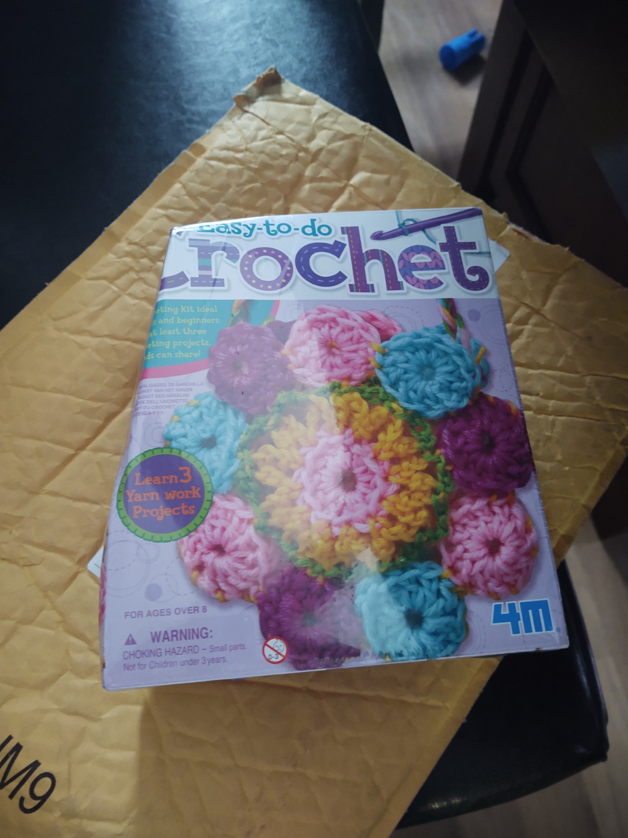 4M: Easy-to-Do Crochet - DIY Knitting Craft Kit, Learn 3 Yarn Work Projects, Create Coasters-Mini Bag-Placemat, All-in-1 Set, Beginners & Kids Ages 8+ Customer Review 4M: Easy-to-Do Crochet - DIY Knitting Craft Kit, Learn 3 Yarn Work Projects, Create Coasters-Mini Bag-Placemat, All-in-1 Set, Beginners & Kids Ages 8+ - Customer Photo 3