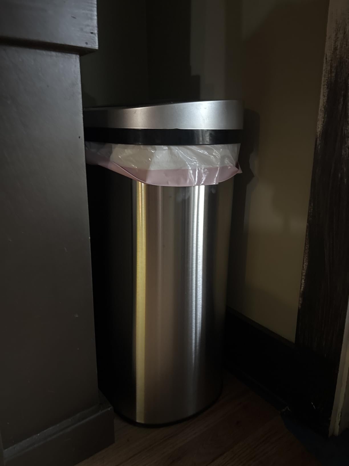 BestOffice | 13 Gallon Stainless Steel Trash Can with Lid | Steel customer photo 2