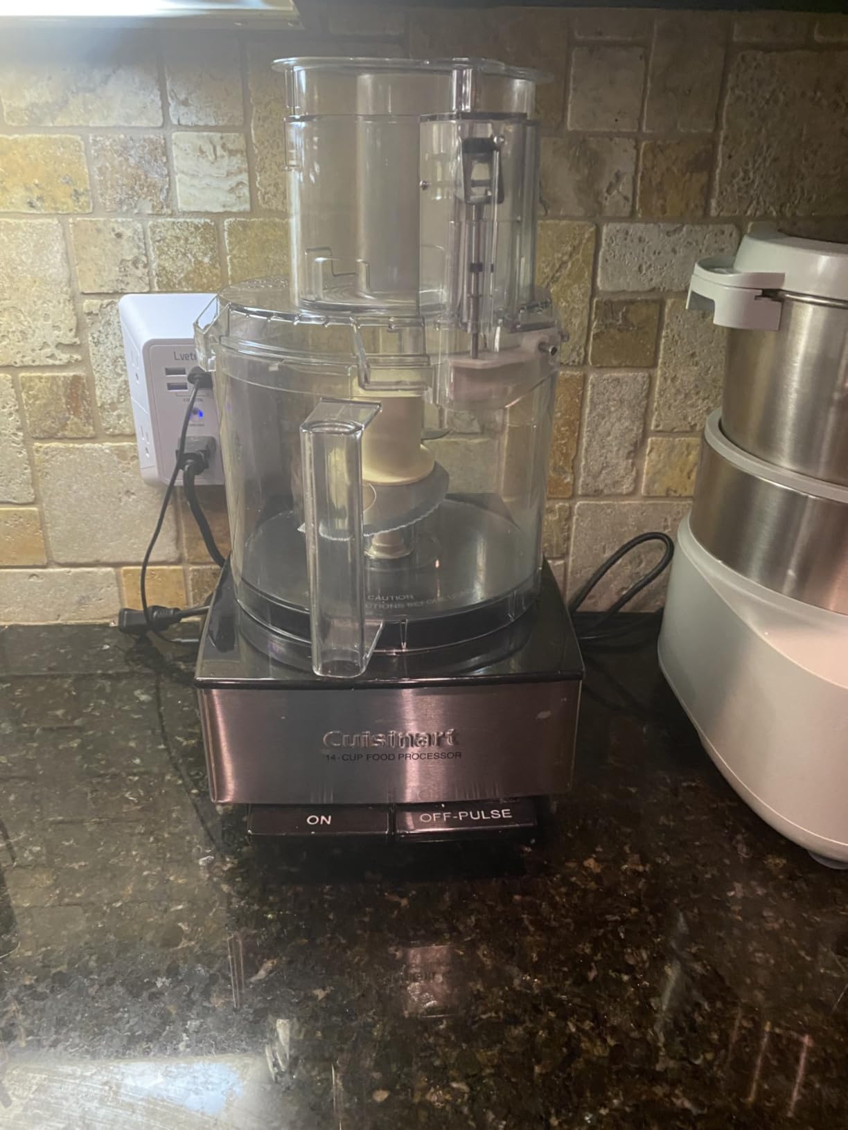 Cuisinart Food Processor, 14-Cup Vegetable Food Chopper for Mincing, Dicing, Shredding, Puree & Kneading Dough, 720-Watt Motor, Stainless Steel, DFP-14BCNY | Mince, dice & shred with this stainless steel food processor, 1 blade, 2 discs, dishwasher-safe parts, DFP-14BCNY customer photo 2