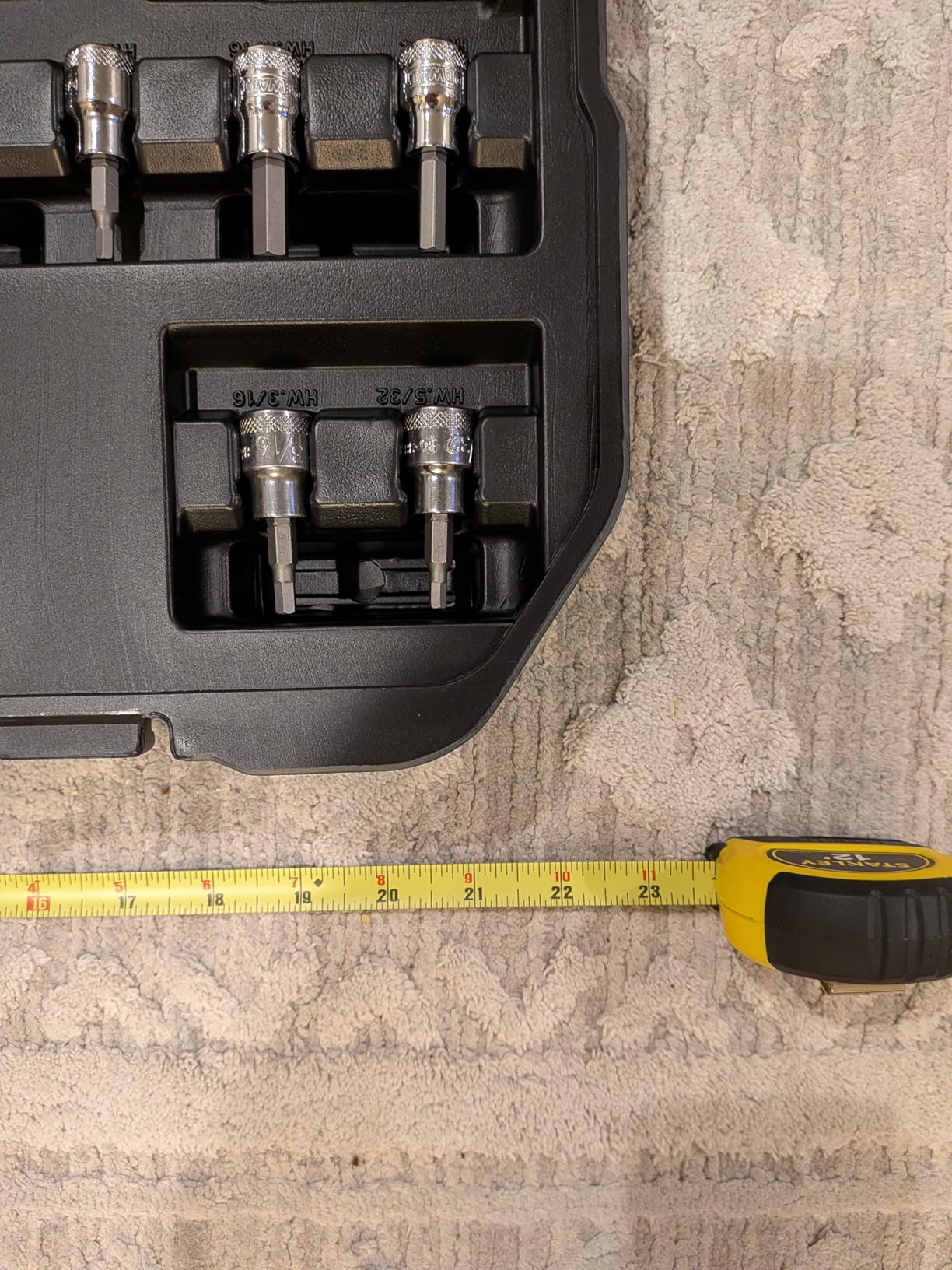 DEWALT 192 Pcs. Mechanics Tool Set, 1/2, 1/4, 3/8 Socket Set, SAE and Metric Socket Wrench Set, Hard Shell Tool Box (DWMT75049) - Customer Photo 2