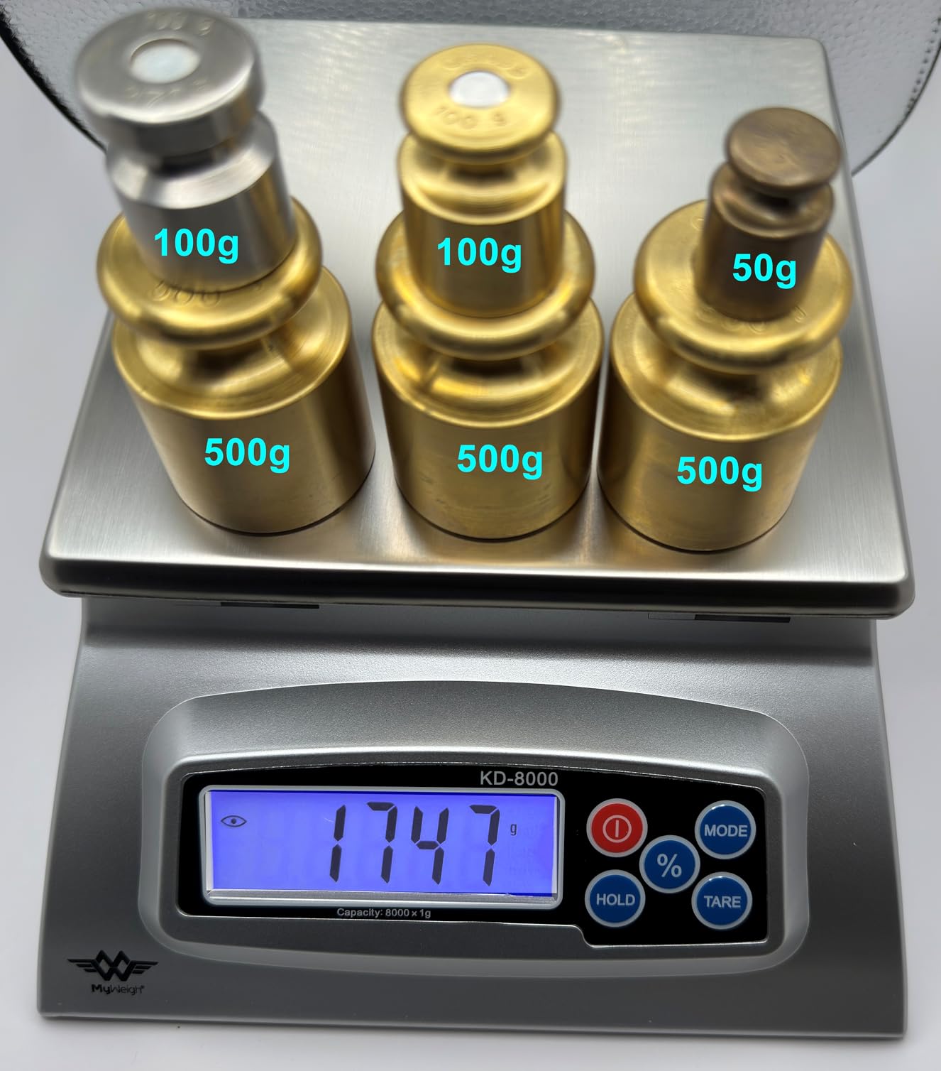 My Weigh KD-8000 Digital Food Scale, Stainless Steel, Silver - Customer Photo 2