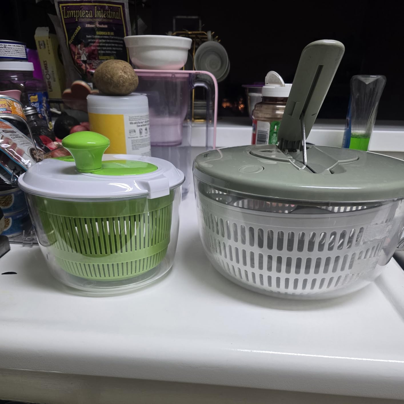 Cuisinart Salad Spinner- Wash, Spin & Dry Salad Greens, Fruits & Vegetables, 3qt, CTG-00-SSAS - Customer Photo 2