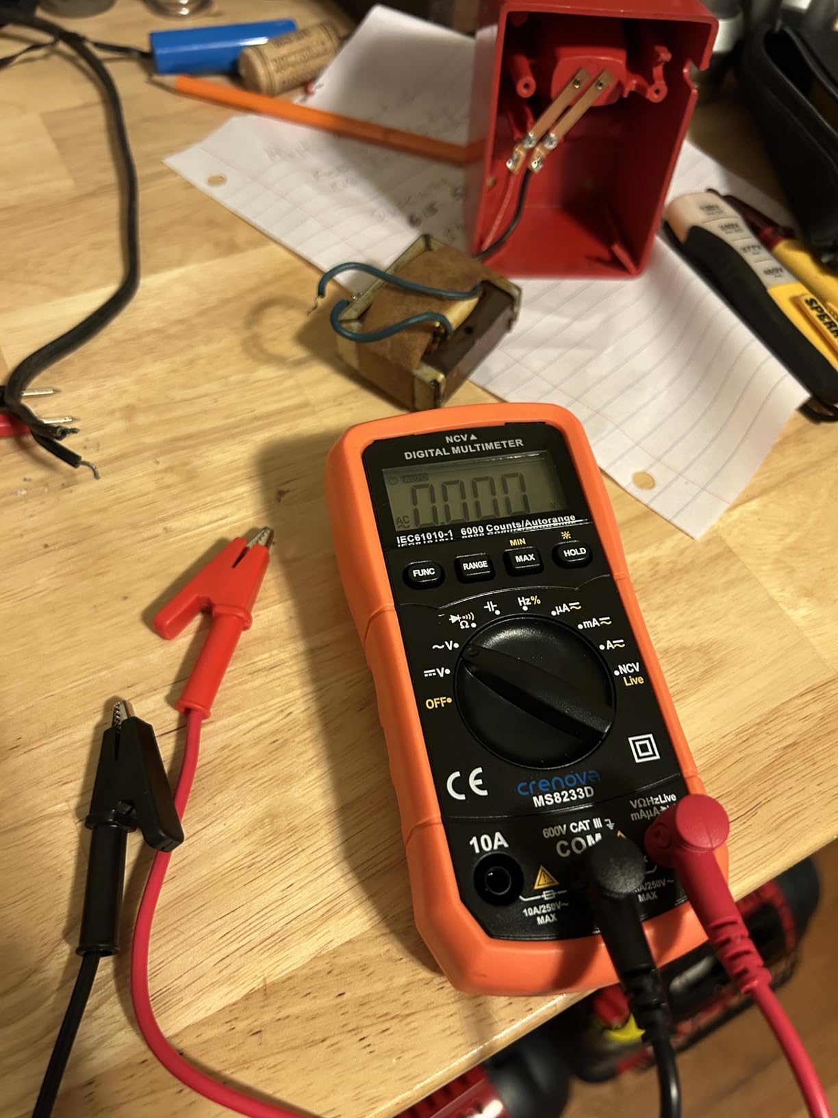 AstroAI Digital Multimeter Tester 2000 Counts with DC AC Voltmeter and Ohm Volt Amp Meter; Measures Voltage, Current, Resistance, Continuity and Diode, Blue Customer Review AstroAI Digital Multimeter Tester 2000 Counts with DC AC Voltmeter and Ohm Volt Amp Meter; Measures Voltage, Current, Resistance, Continuity and Diode, Blue - Customer Photo 1