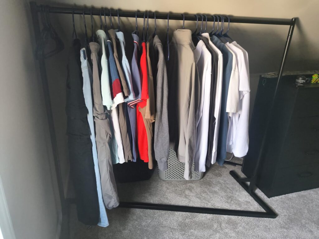 Simple Houseware Industrial Grade Z-Base Garment Rack, 500lb Load with 63 Inches Extra Long Bar, Gray Customer Review Best Clothes Rack
