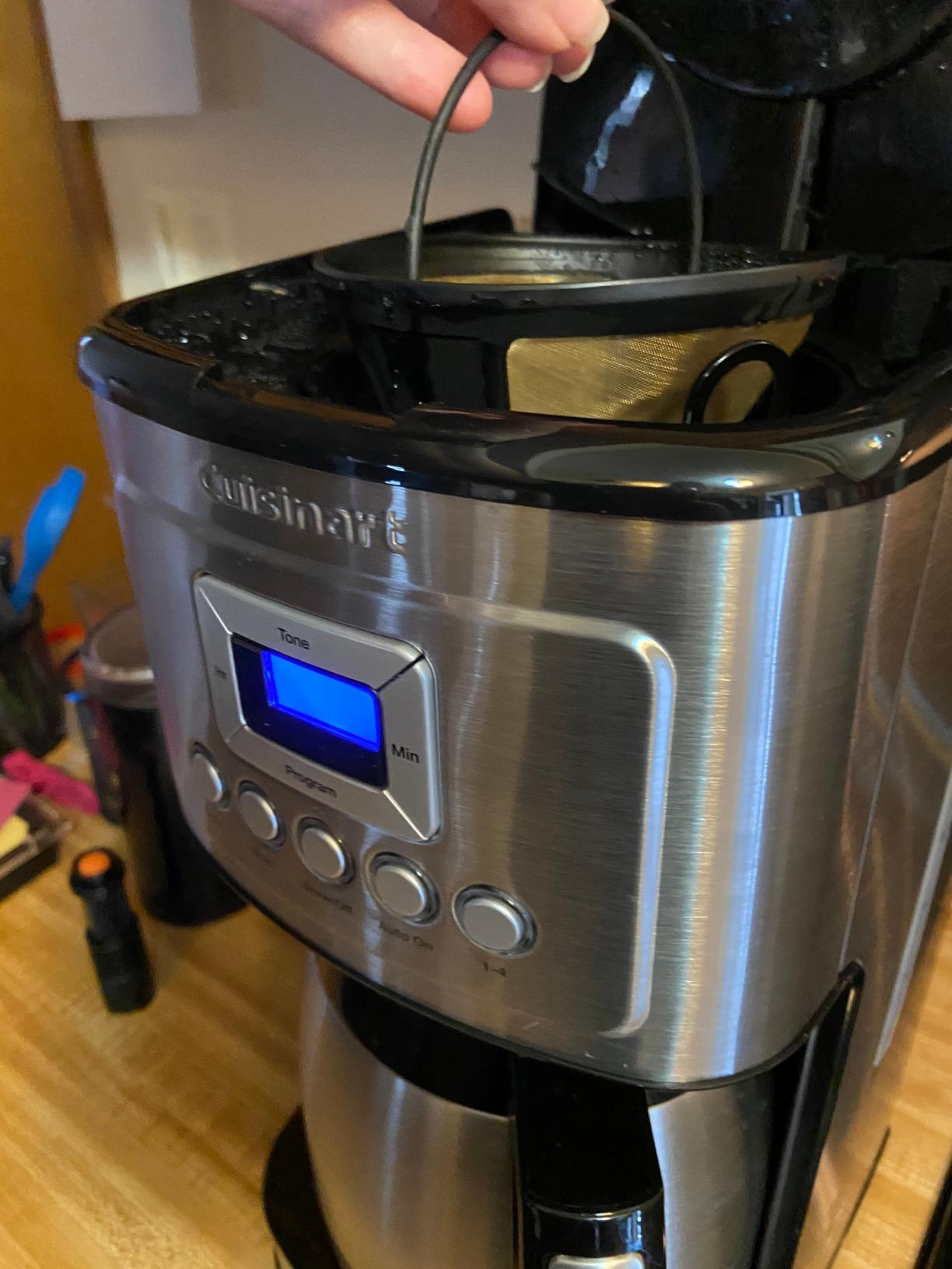 Cuisinart 12-Cup Coffee Maker, Programmable PerfecTemp Thermal Carafe Coffee Machine with 1-4 Cup Setting, Brew Strength Control and Brew Pause, Stainless Steel, DCC-3400NAS, Silver Customer Review Cuisinart 12-Cup Coffee Maker, Programmable PerfecTemp Thermal Carafe Coffee Machine with 1-4 Cup Setting, Brew Strength Control and Brew Pause, Stainless Steel, DCC-3400NAS, Silver - Customer Photo 2