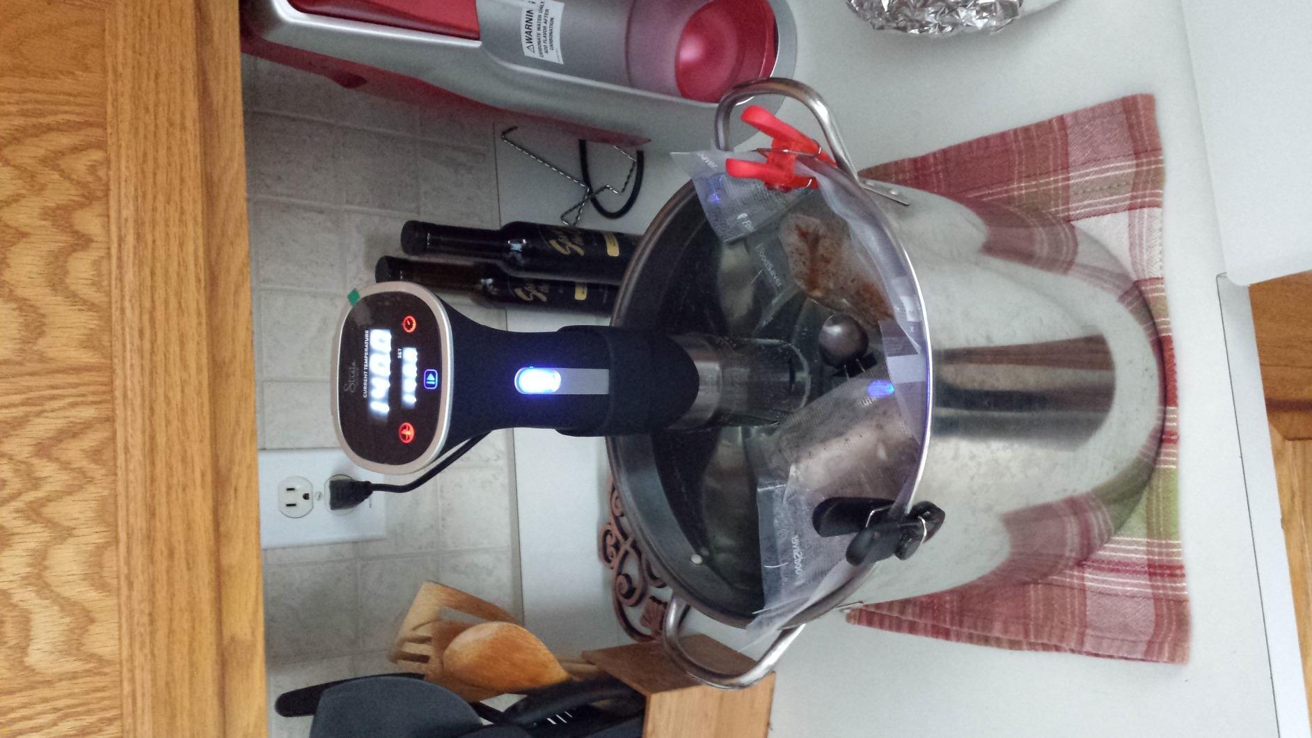 Monoprice Sous Vide Immersion Cooker 800W - With Adjustable Clamp And Digital LED Touch Screen, Easy To Clean, Black and Silver - Strata Home Collection - Customer Photo 1