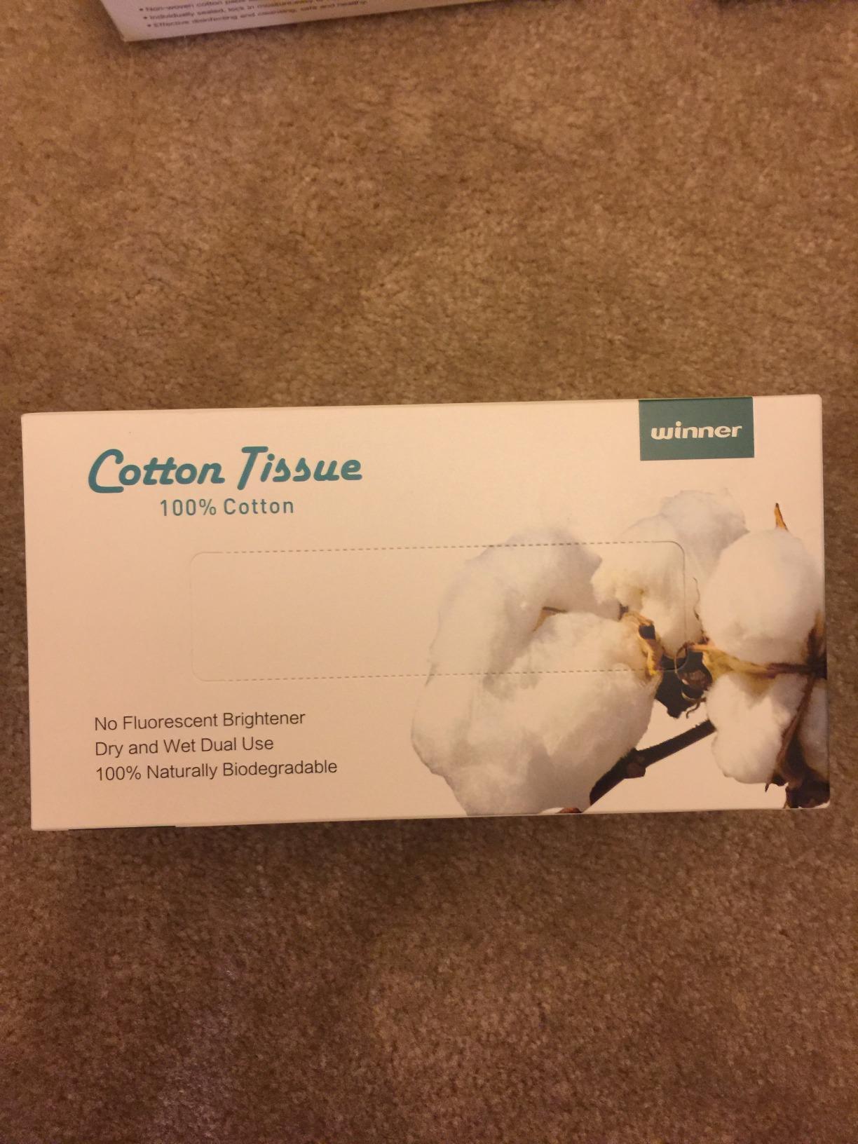 Winner Soft Face Towels, 100% USDA Biobased Facial Towels, Unscented Cotton Tissues for Sensitive Skin, OEKO-TEX Certified Face Towelettes Disposable, Makeup Remover Dry Wipes, 600 Count, Pack of 6 Customer Review Winner Soft Face Towels, 100% USDA Biobased Facial Towels, Unscented Cotton Tissues for Sensitive Skin, OEKO-TEX Certified Face Towelettes Disposable, Makeup Remover Dry Wipes, 600 Count, Pack of 6 - Customer Photo 3