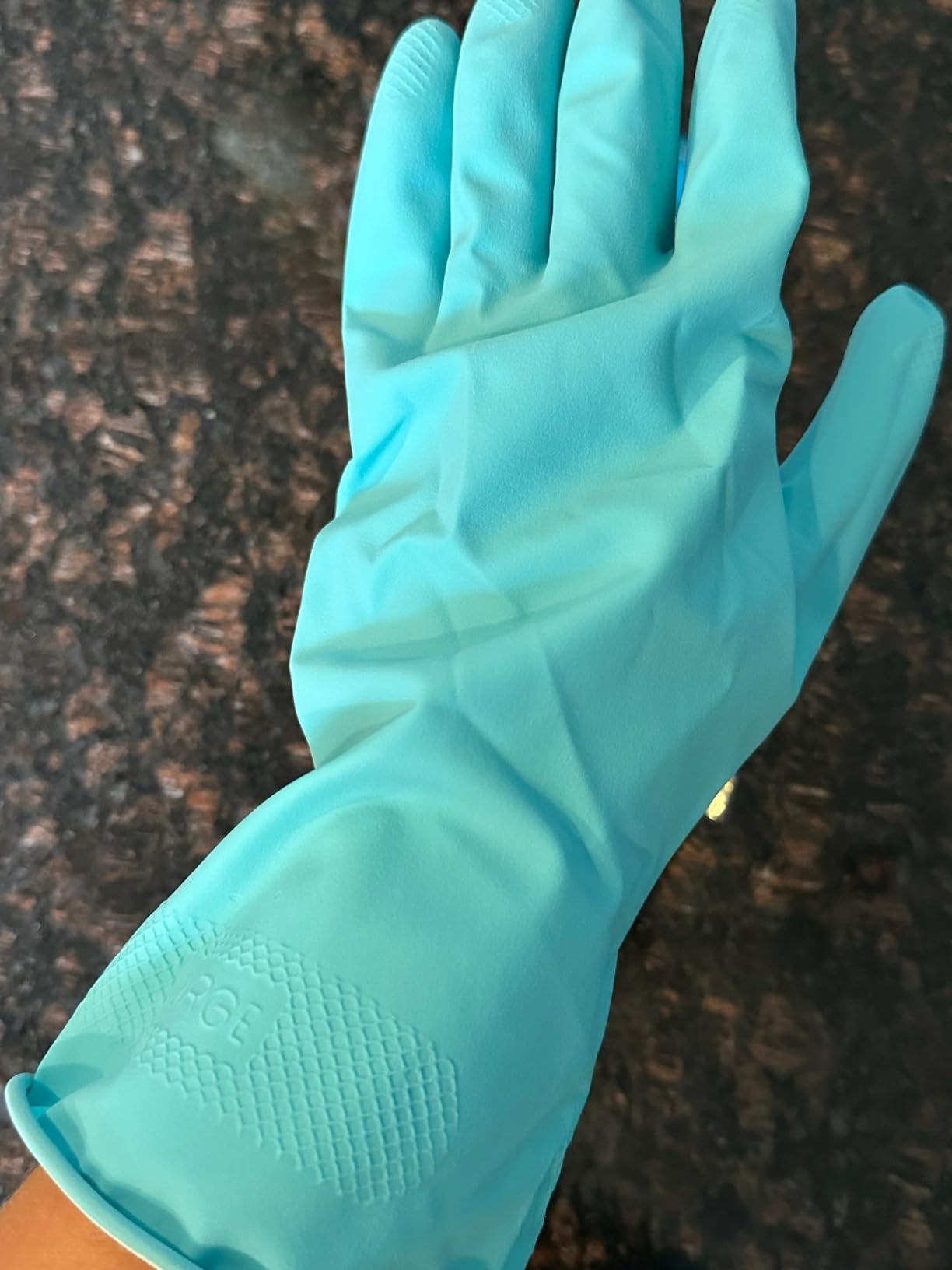 Mr. Clean Large Reusable Latex Gloves, 2 Color, 2 Pairs Customer Review Mr. Clean Large Reusable Latex Gloves, 2 Color, 2 Pairs - Customer Photo 5