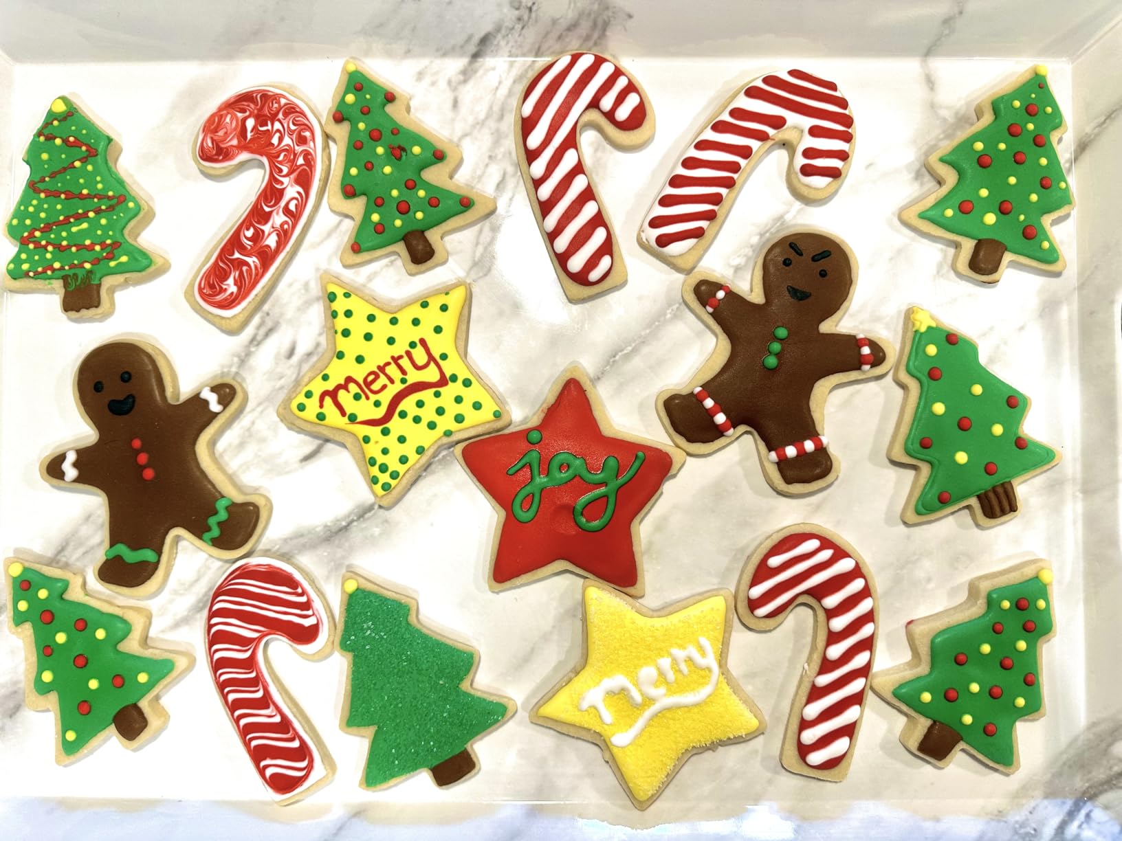 Christmas Cookie Cutters 7-Pc Set Made in USA by Ann Clark, Gingerbread Man, Christmas Tree, Star, Snowflake, Angel Customer Review Christmas Cookie Cutters 7-Pc Set Made in USA by Ann Clark, Gingerbread Man, Christmas Tree, Star, Snowflake, Angel - Customer Photo 1