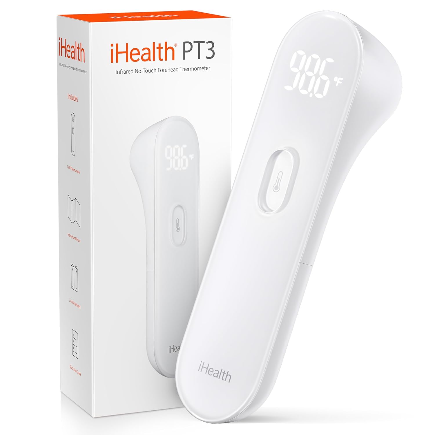 iHealth No-Touch Forehead Thermometer for Adults, Kids, Babies PT3 customer photo 1