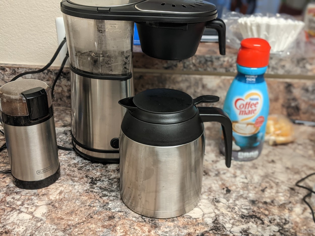 8 Cup Drip Coffee Maker Machine, One-Touch Pour Over, Auto Pause Brewing with Stainless Steel Double Wall Thermal Carafe, SCA Certified, Dishwasher Safe, BV1901TS customer photo 2