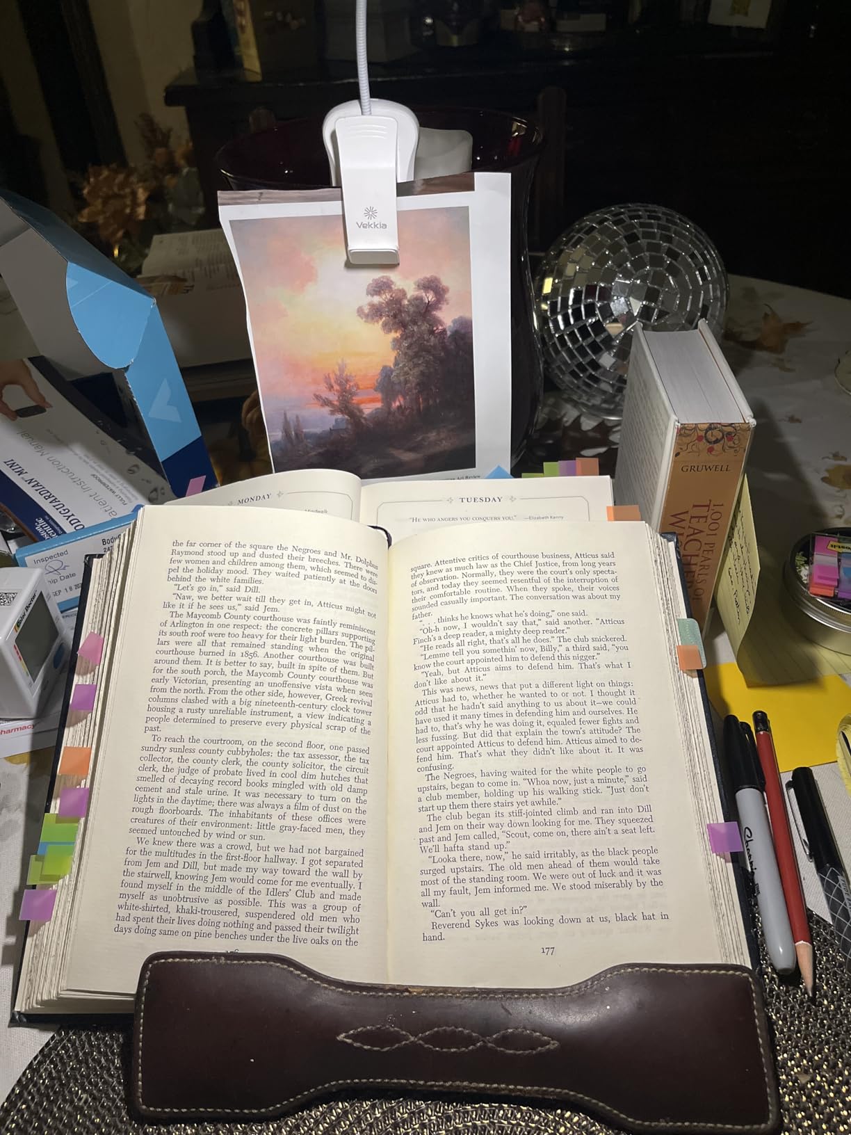 Vekkia 3000K Warm LED Rechargeable Book Light, Easy for Eyes, Clip on Reading Lights for Reading in Bed, Car & Travel, Lightweight Slim 2.1 oz. Perfect for Readers (Elegant White) Customer Review Vekkia 3000K Warm LED Rechargeable Book Light, Easy for Eyes, Clip on Reading Lights for Reading in Bed, Car & Travel, Lightweight Slim 2.1 oz. Perfect for Readers (Elegant White) - Customer Photo 1