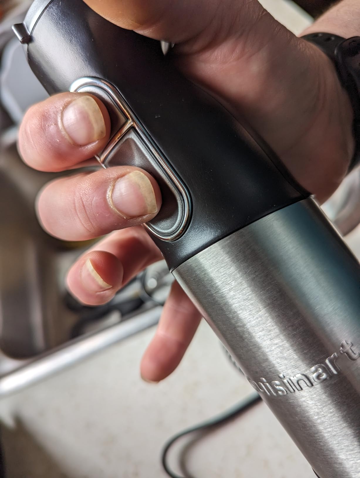 Cuisinart CSB-179 Smart Stick Variable Speed Hand Blender, Stainless Steel | Hand blender with variable speed control, stainless steel shaft, one-hand operation & lock/unlock button, CSB-179P1 customer photo 1