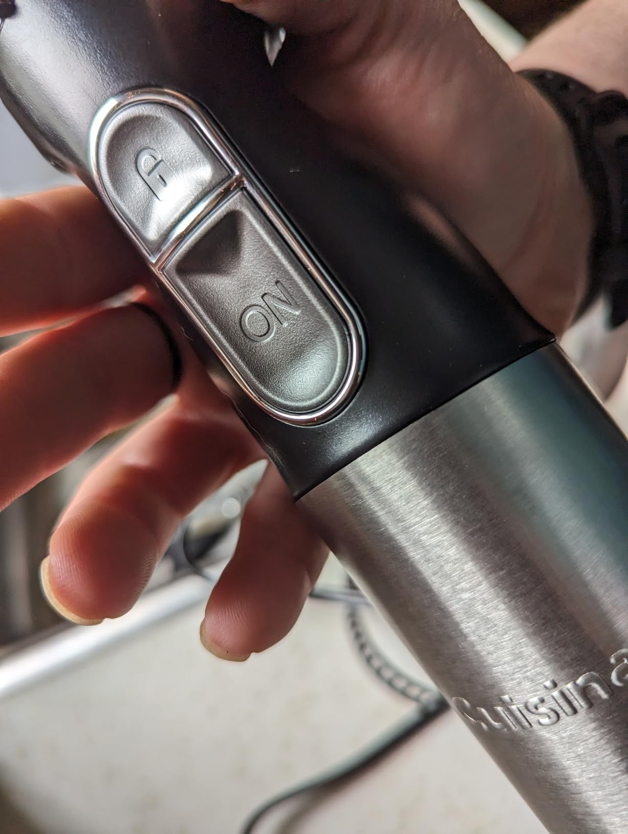 Cuisinart CSB-179 Smart Stick Variable Speed Hand Blender, Stainless Steel | Hand blender with variable speed control, stainless steel shaft, one-hand operation & lock/unlock button, CSB-179P1 customer photo 2