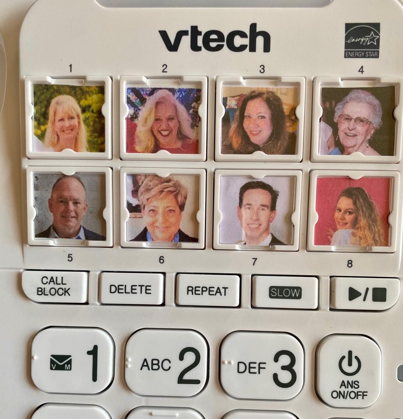 VTech SN5147 Amplified Corded/Cordless Senior Phone with Answering Machine, Big Buttons, 90dB Extra-Loud Visual Ringer, 50dB Audio Assist, Call Blocker, White - Customer Photo 2