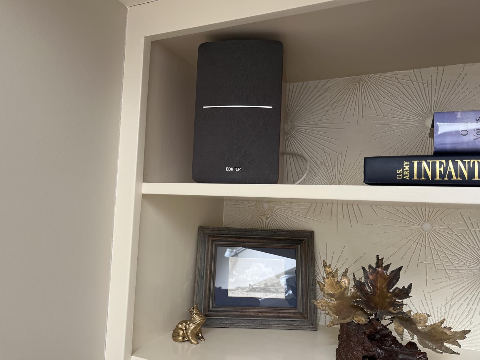 Edifier P12 Passive Bookshelf Speaker - 2-Way Speakers with Built-in Wall-Mount Bracket - Wood Color, Pair - Needs Amplifier or Receiver to Operate Customer Review Edifier P12 Passive Bookshelf Speaker - 2-Way Speakers with Built-in Wall-Mount Bracket - Wood Color, Pair - Needs Amplifier or Receiver to Operate - Customer Photo 2